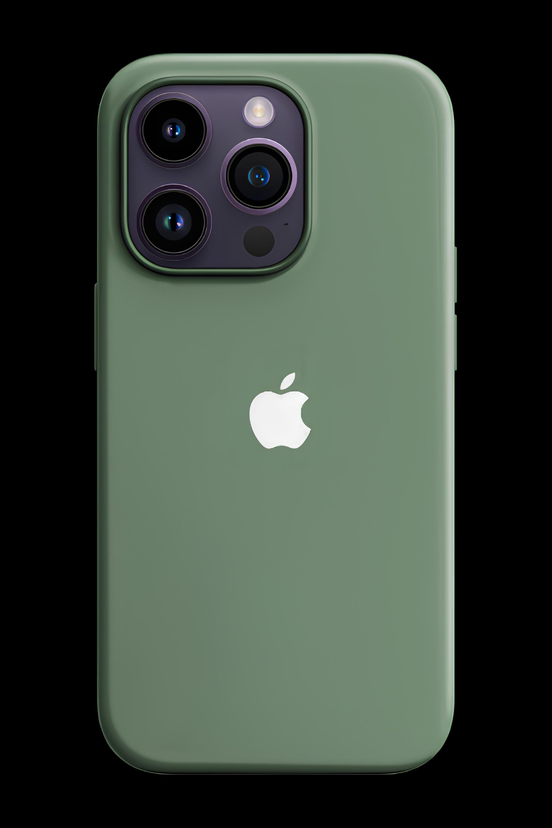 Apple Damgalı Düz Renk Kılıf