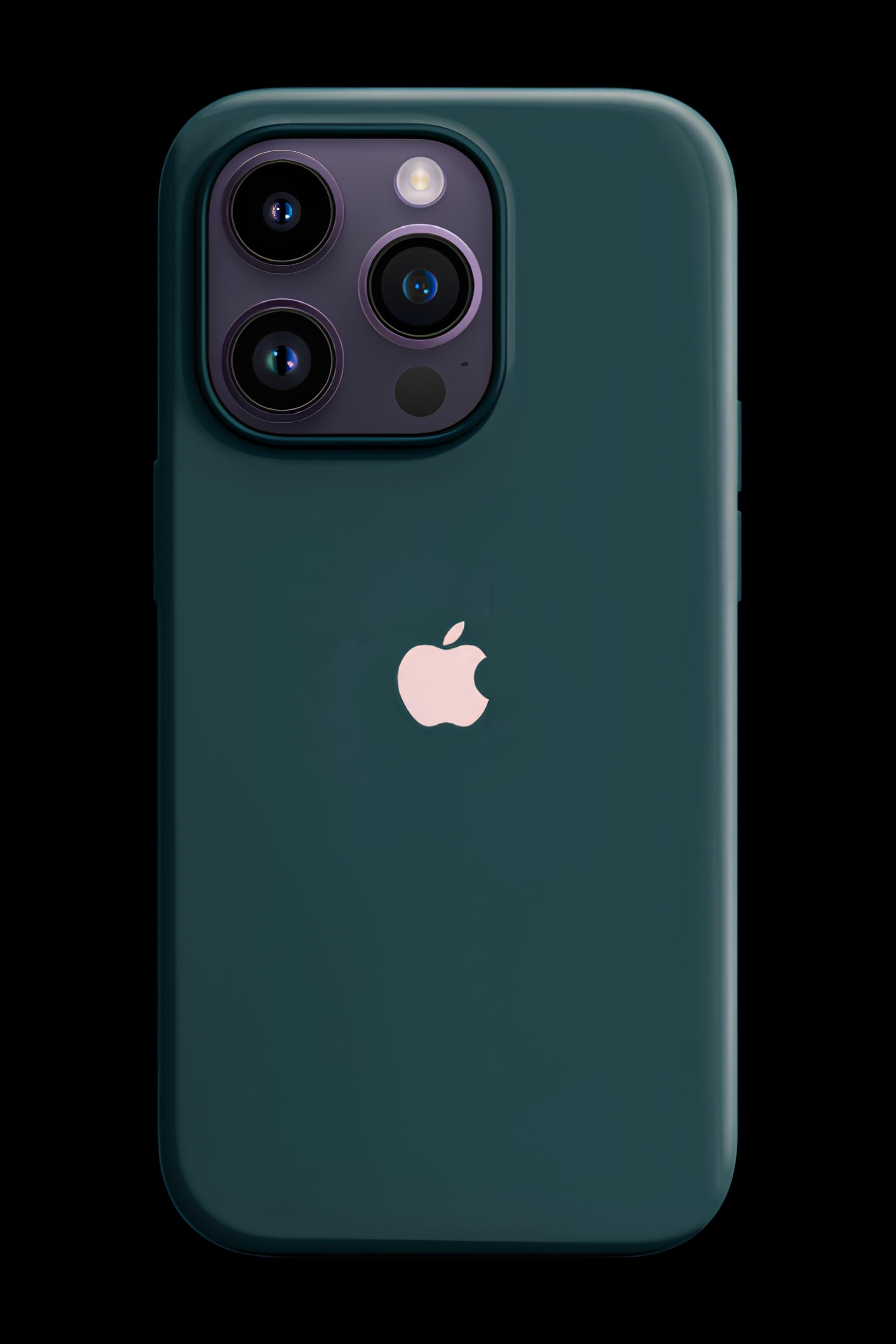 Apple Damgalı Düz Renk Kılıf