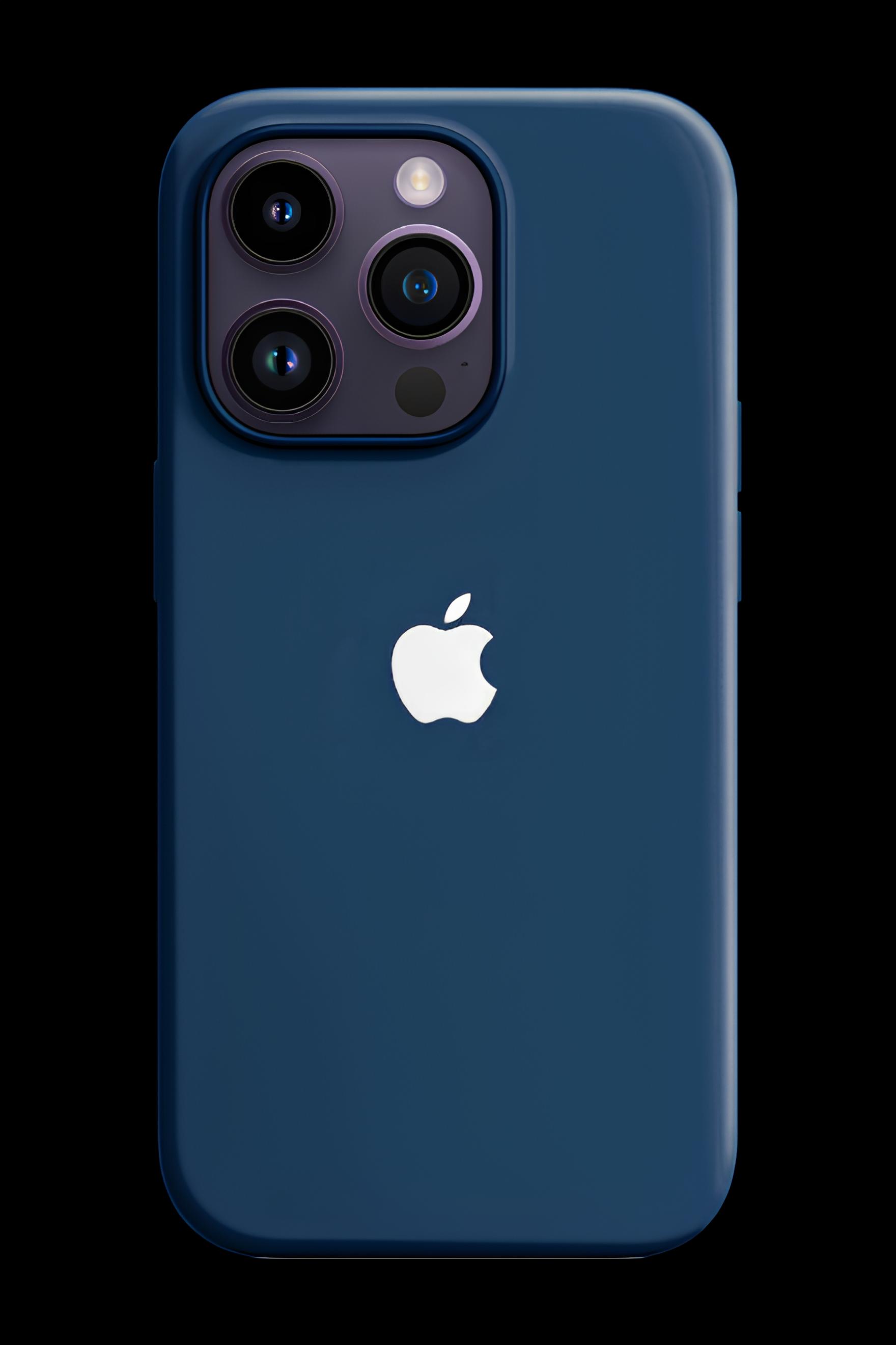 Apple Damgalı Düz Renk Kılıf