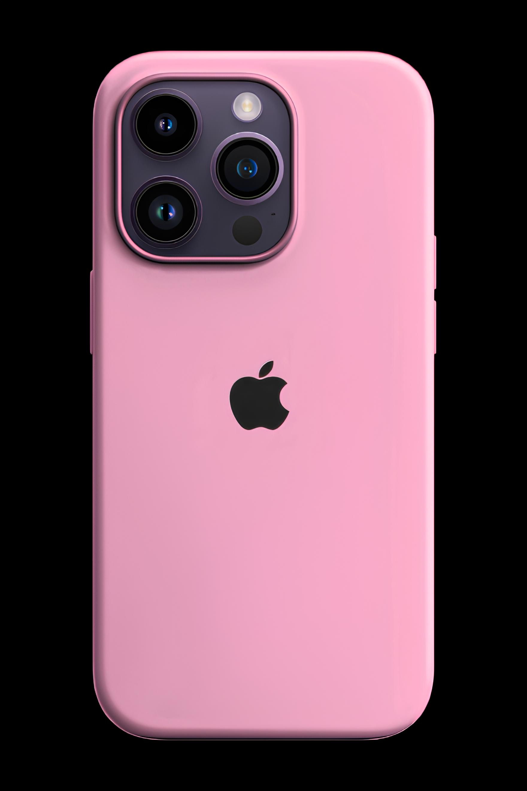 Apple Damgalı Düz Renk Kılıf