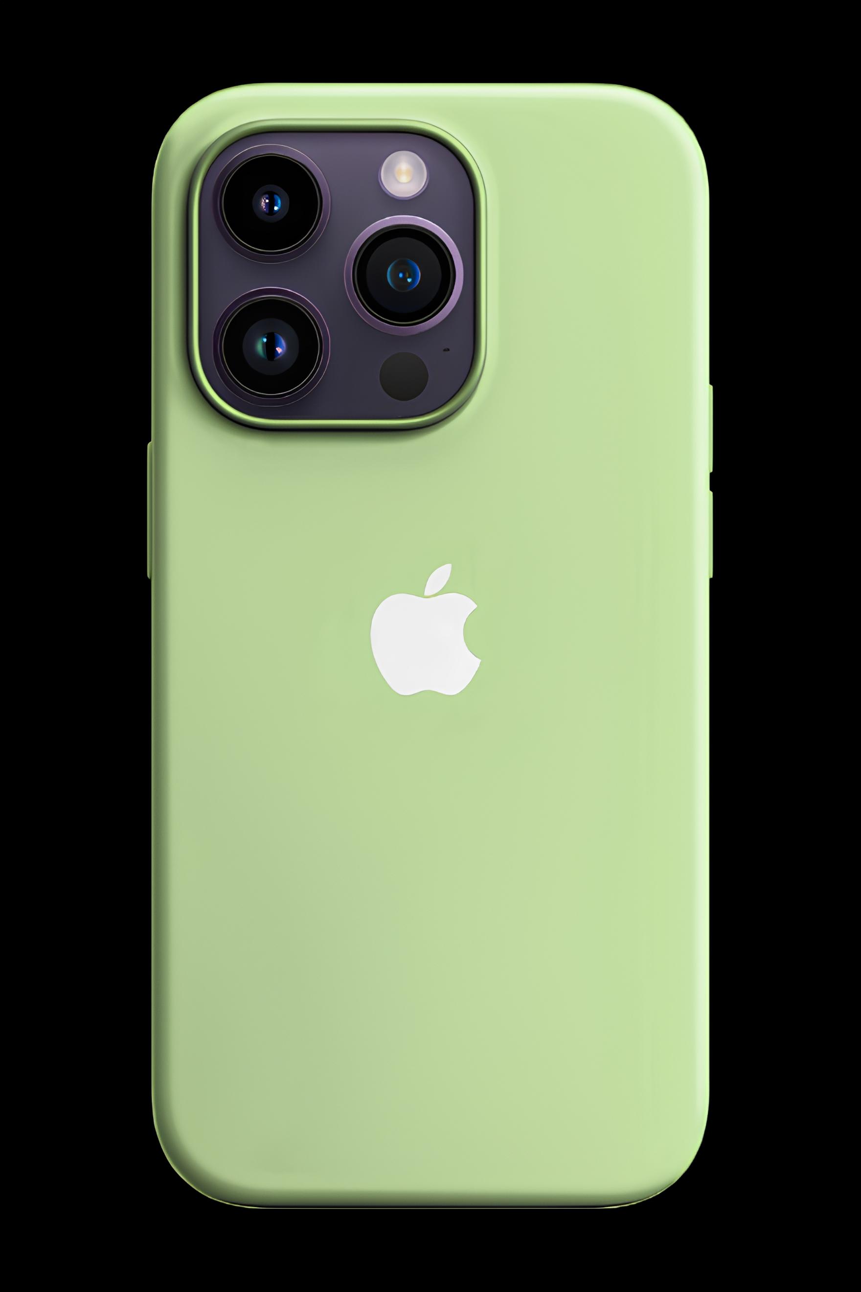 Apple Damgalı Düz Renk Kılıf
