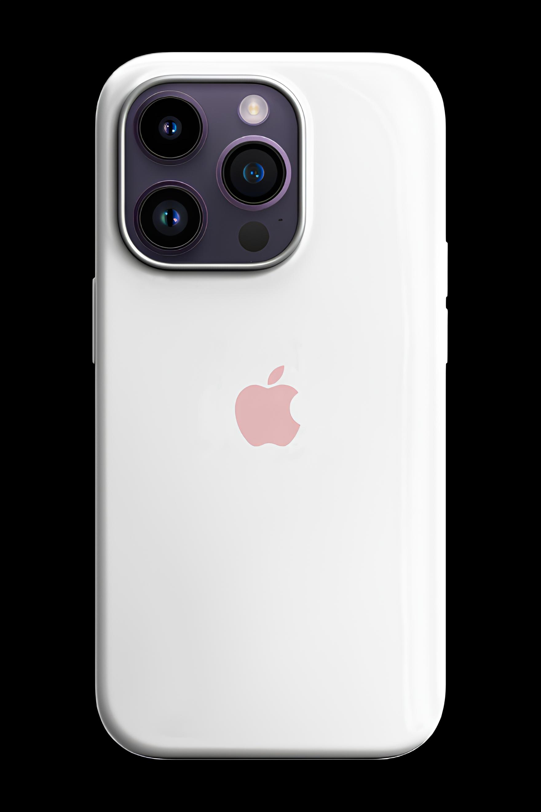 Apple Damgalı Düz Renk Kılıf