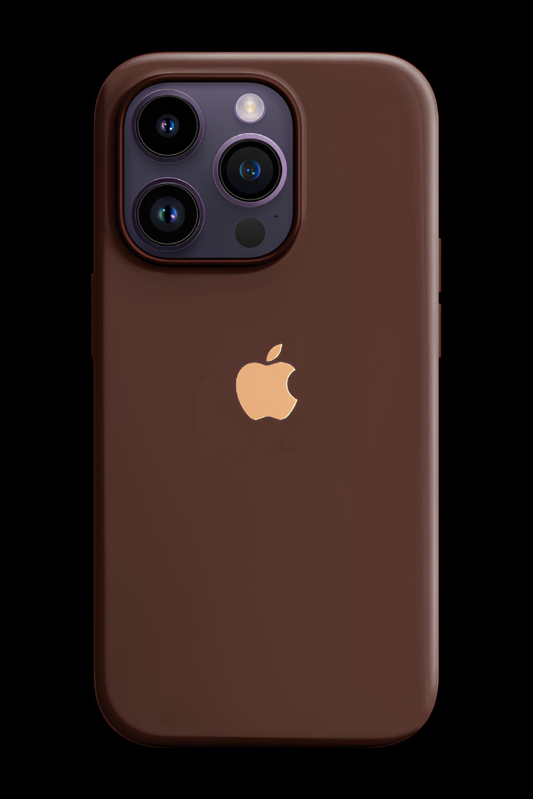 Apple Damgalı Düz Renk Kılıf