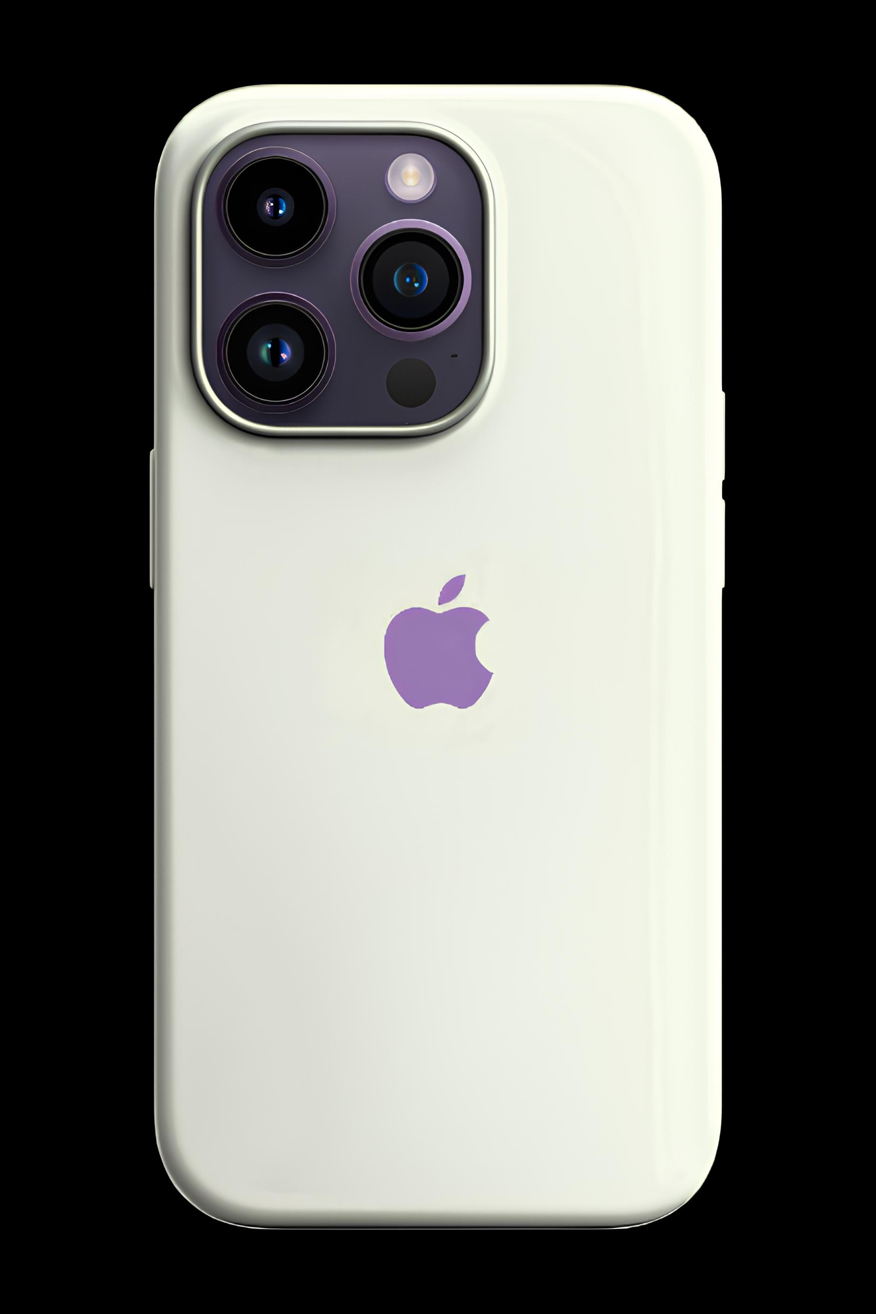 Apple Damgalı Düz Renk Kılıf