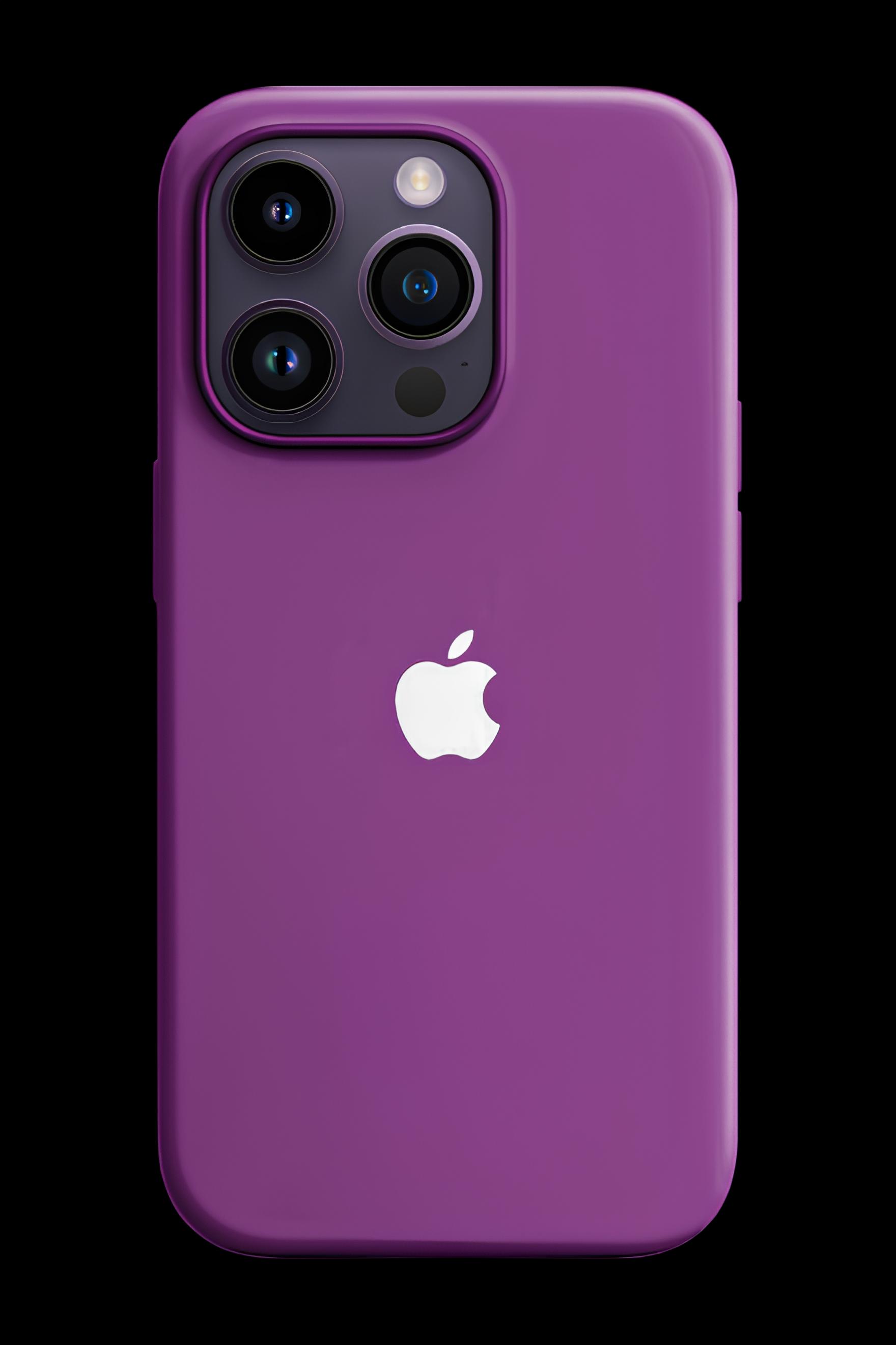 Apple Damgalı Düz Renk Kılıf