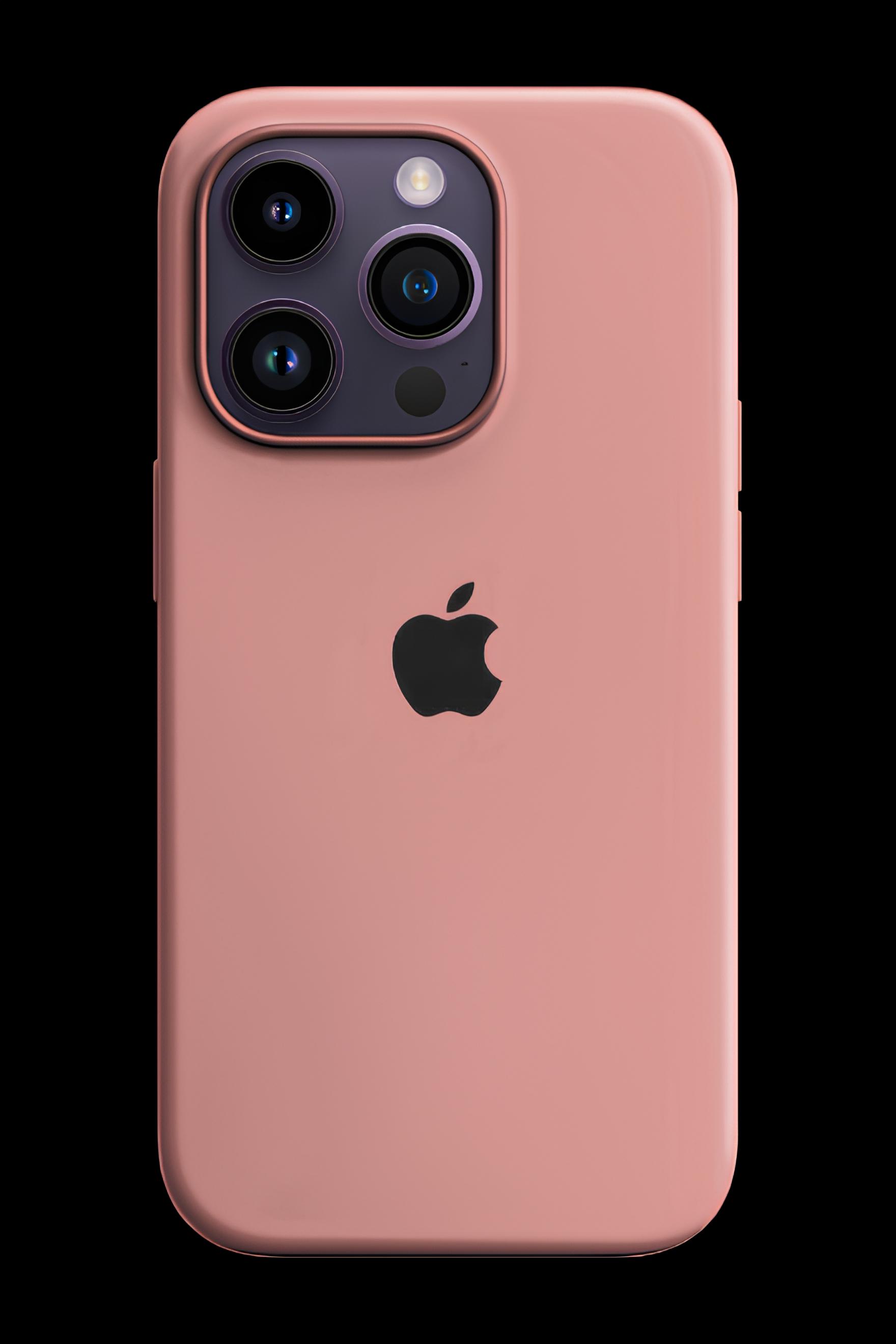 Apple Damgalı Düz Renk Kılıf